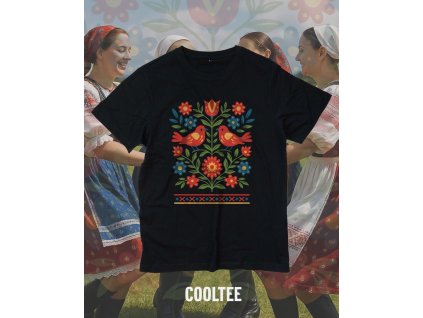 folklorne tricko panske 1 cierne