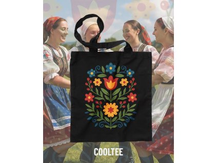 folklorna taska 3 cierna farebna