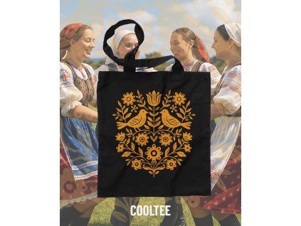 folklorna taska 7 cierna zlta