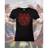 folklorne tricko damske 7 cierne cervena