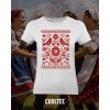 folklorne tricko damske 9 biele cervena