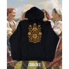 folklorna mikina unisex 6 cierna zlta