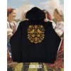 folklorna mikina unisex 7 cierna zlta