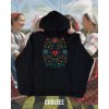 folklorna mikina unisex 8 cierna farebna