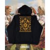 folklorna mikina unisex 9 cierna zlta