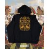 folklorna mikina unisex 10 cierna zlta