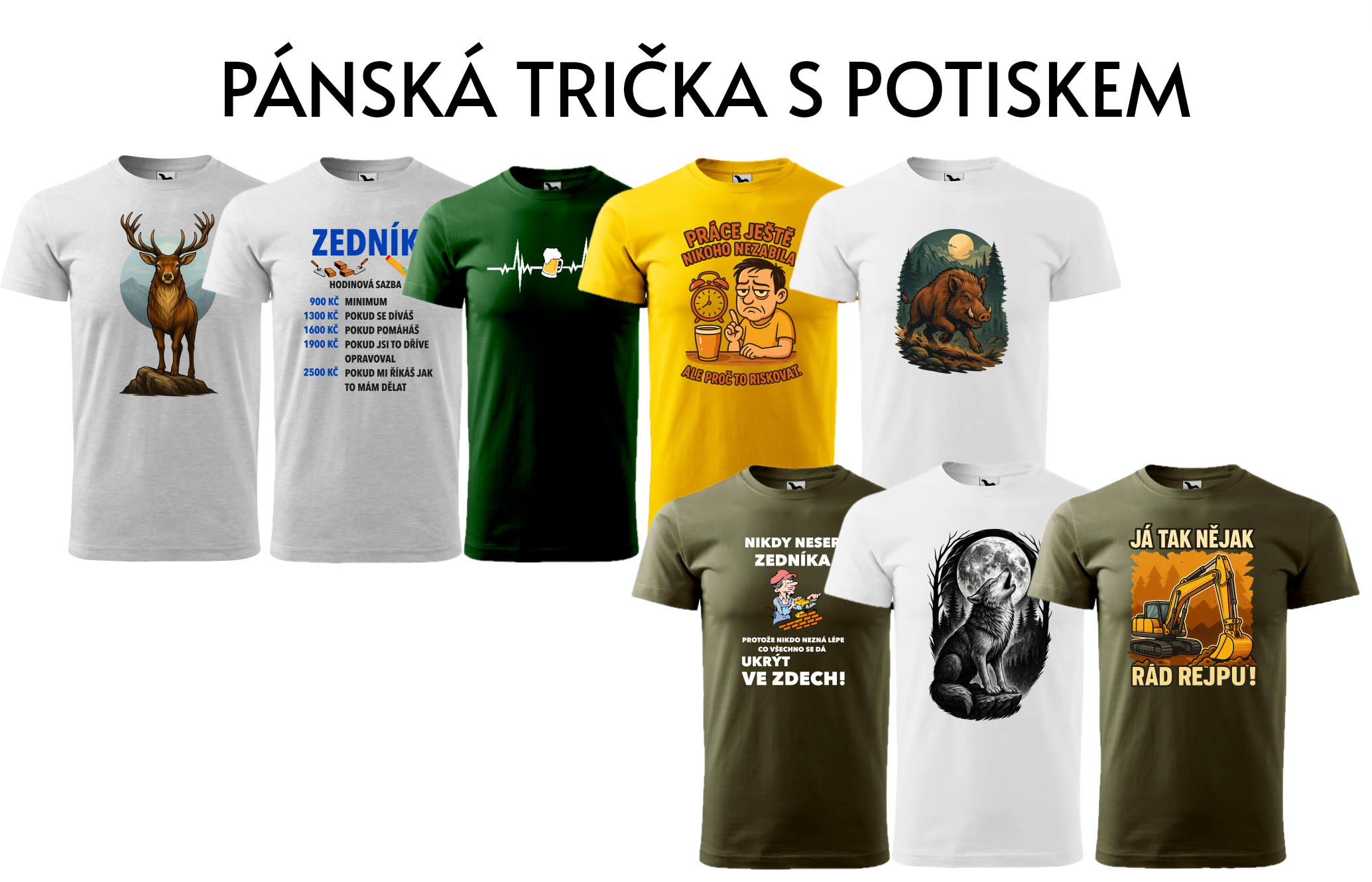 PÁNSKÁ TRIČKA S POTISKEM