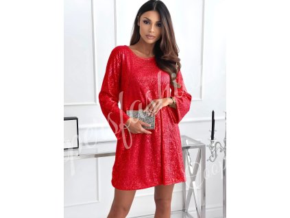 Flitrové šaty s mašlí Bohéme