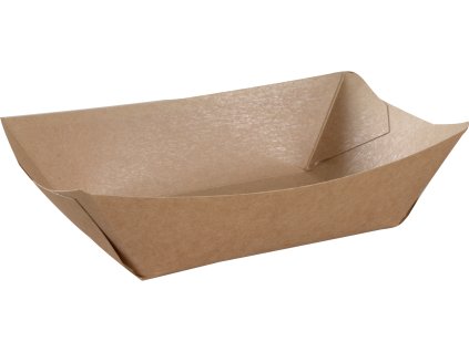 papírová miska - tácek hnědý KRAFT