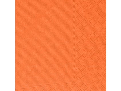 oranžové papírové ubrousky 25 x 25 cm 2 vrstvé