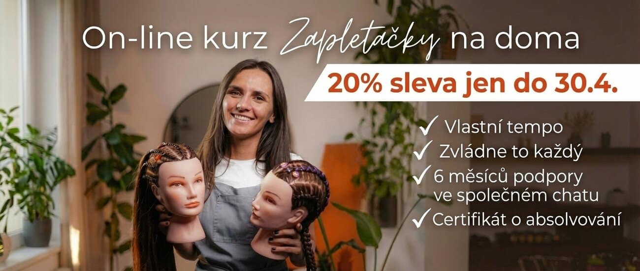 Online kurz pletení copánků se slevou 20%