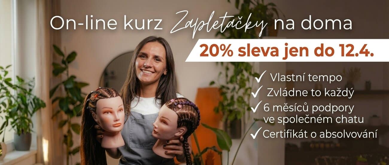 Online kurz pletení copánků se slevou 20%