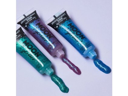 Třpytivý gel MOON - duhový, jemné třpytky