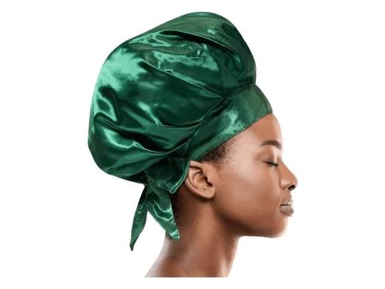 saténový bonnet CANTU zelený