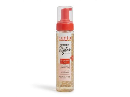 cantu protective styles set and refresh foam 237ml front side