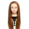 Cvičná hlava medově blond 60cm umělé vlasy