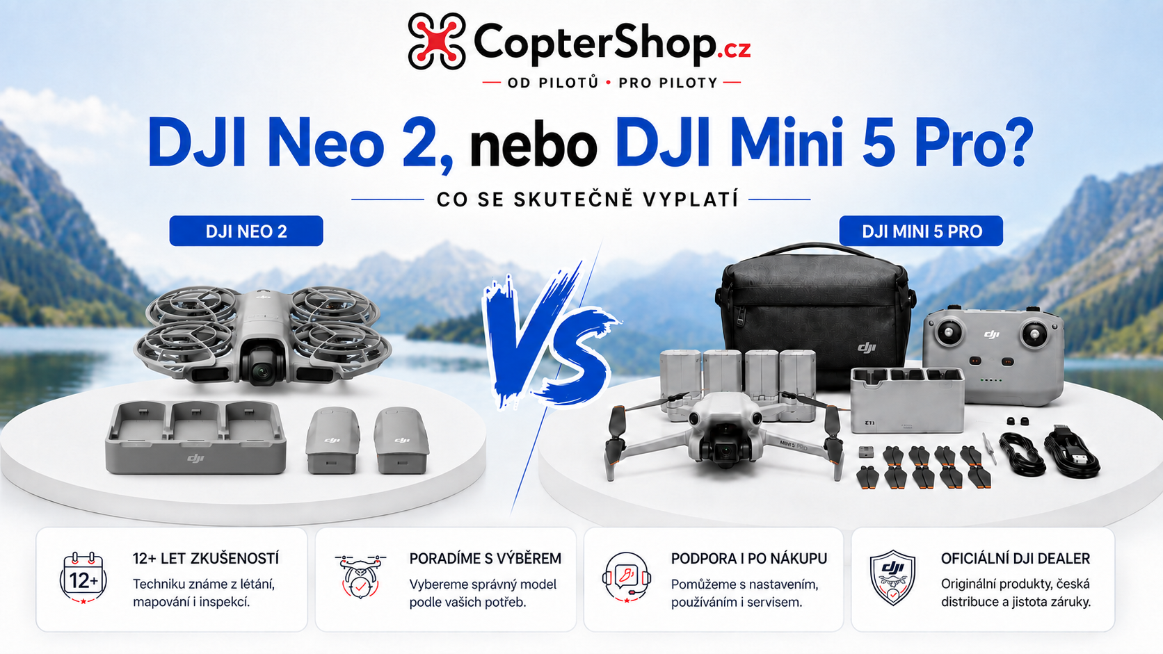 DJI Neo 2 vs. DJI Mini 5 Pro: který dron si vybrat ?