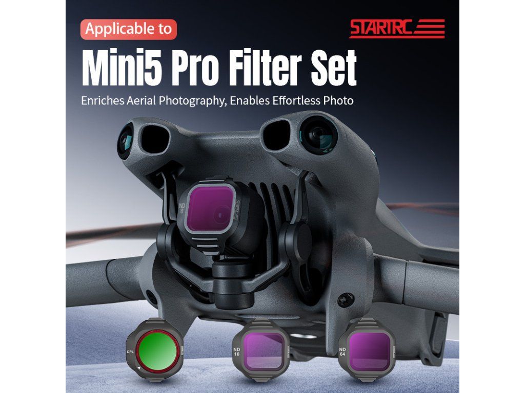 Sada filtrů CPL, ND16 a ND64 STARTRC pro DJI Mini 5 Pro