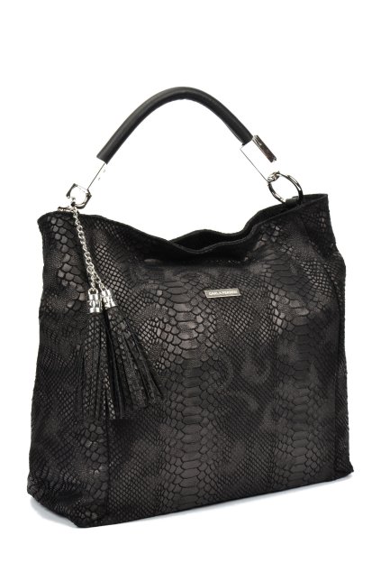 velka cerna kabelka znackova velka kozena kabelka Carla Ferreri imitace hadi kuze Michael Kors Kabelky Dara bags Luxusni kozene kabelky cerna velka kabelka akce slevovy kod abouyou Parizska Praha kabelky Plzen (5)