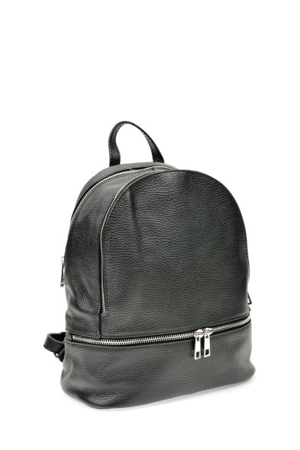 Damsky kozeny batoh cerny batohy zeny damsky znackovy batuzek Michael Kors Abbey Batoh Kozeny batoh pro zeny Anna Luchini cerny batoh se stribrnym kovanim slevovy kod aboutyou (5)