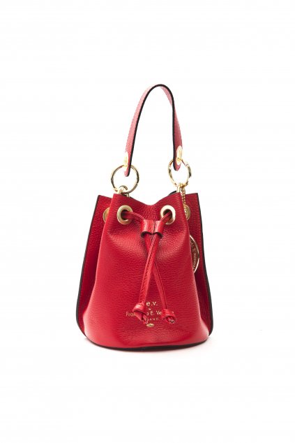 Znackova crossbody kabelka pres rameno Versace cervena (2)