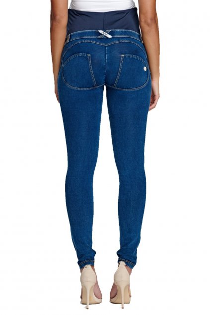 Tehotenske dziny rifle Freddy materske kalhoty rifle skinny jeans denim (5)