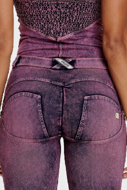Freddy skinny dziny rifle 78 nad kotniky superskinny elasticke push up kalhoty freddy jeans oprane vyprane efekt oprani normalni pas stredni pas (2)