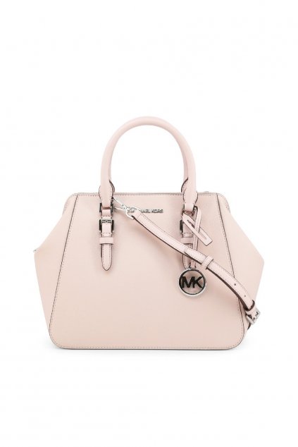 Michael Kors Satchel Charlotte Optic White Kabelky MK POwder plush Blossom Kabelky Korsk PRaha znackove kabelky luxusni kabelky luxurybags saffiano Kors kabelka Bila Stribrne kovani MK kabelky outlet kors Brno (1)