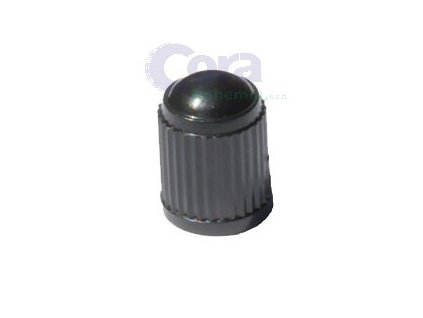 Čepička ventilu plastová černá