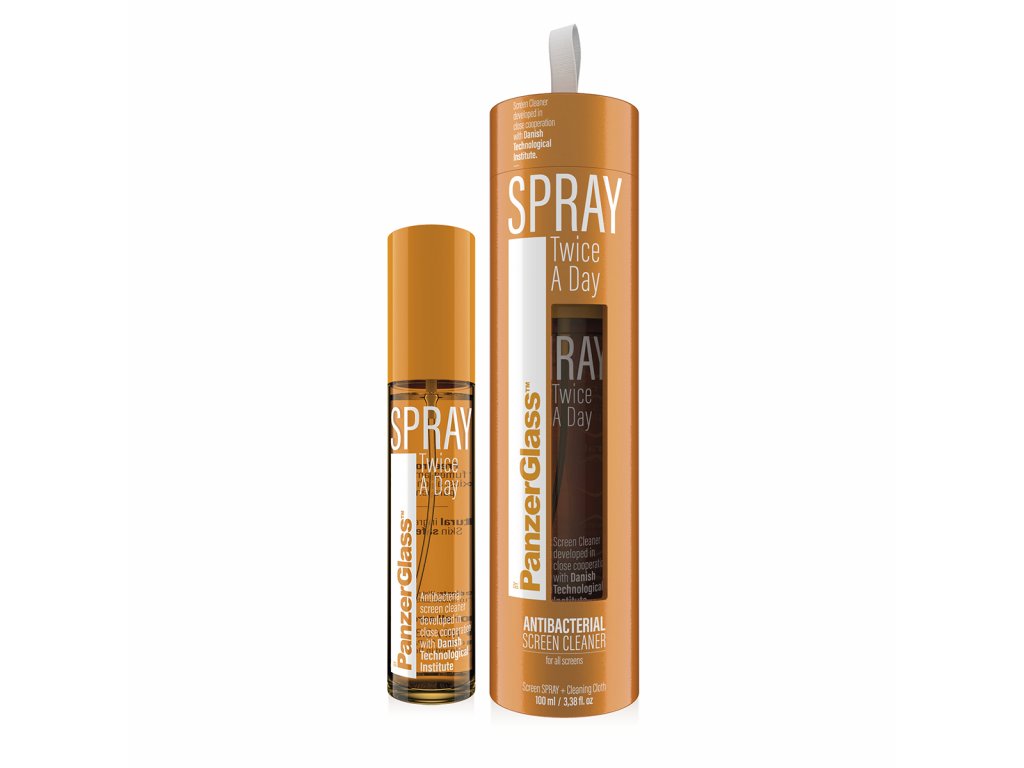 PanzerGlass Spray Twice a Day - desinfekční antibakteriální sprej (100 ml)