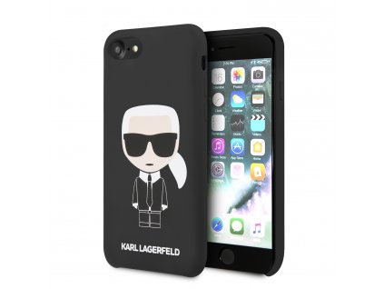 Karl Lagerfeld Full Body Silikonové Pouzdro pro iPhone 8/SE2020 Black