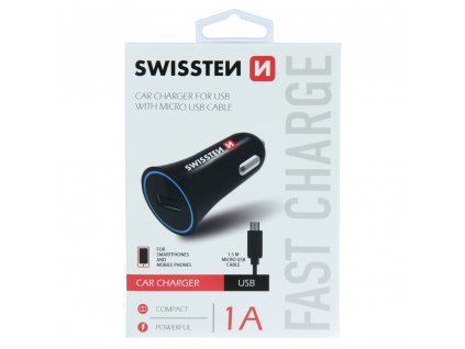 SWISSTEN CL ADAPTÉR NA USB 1A POWER + KABEL MICRO USB