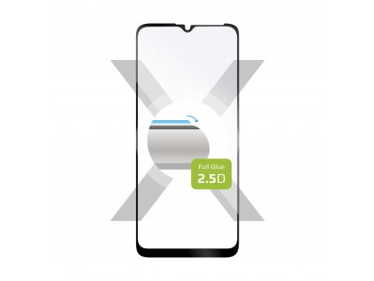 Ochranné tvrzené sklo FIXED Full-Cover pro Motorola Moto G20, lepení přes celý displej, černé