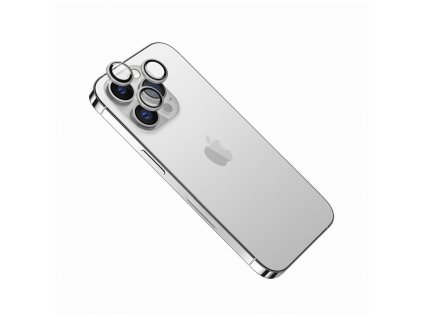 Ochranná skla čoček fotoaparátů FIXED Camera Glass pro Apple iPhone 13/13 Mini, stříbrná