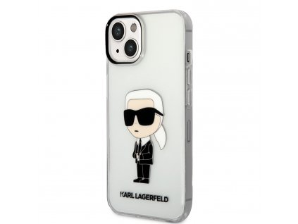 Karl Lagerfeld IML Ikonik NFT Zadní Kryt pro iPhone 14 Transparent