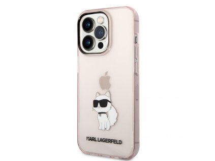 Karl Lagerfeld IML Choupette NFT Zadní Kryt pro iPhone 14 Pro Pink