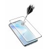 Ochranné zaoblené tvrzené sklo pro celý displej Cellularline Glass pro Samsung Galaxy S20+, černé