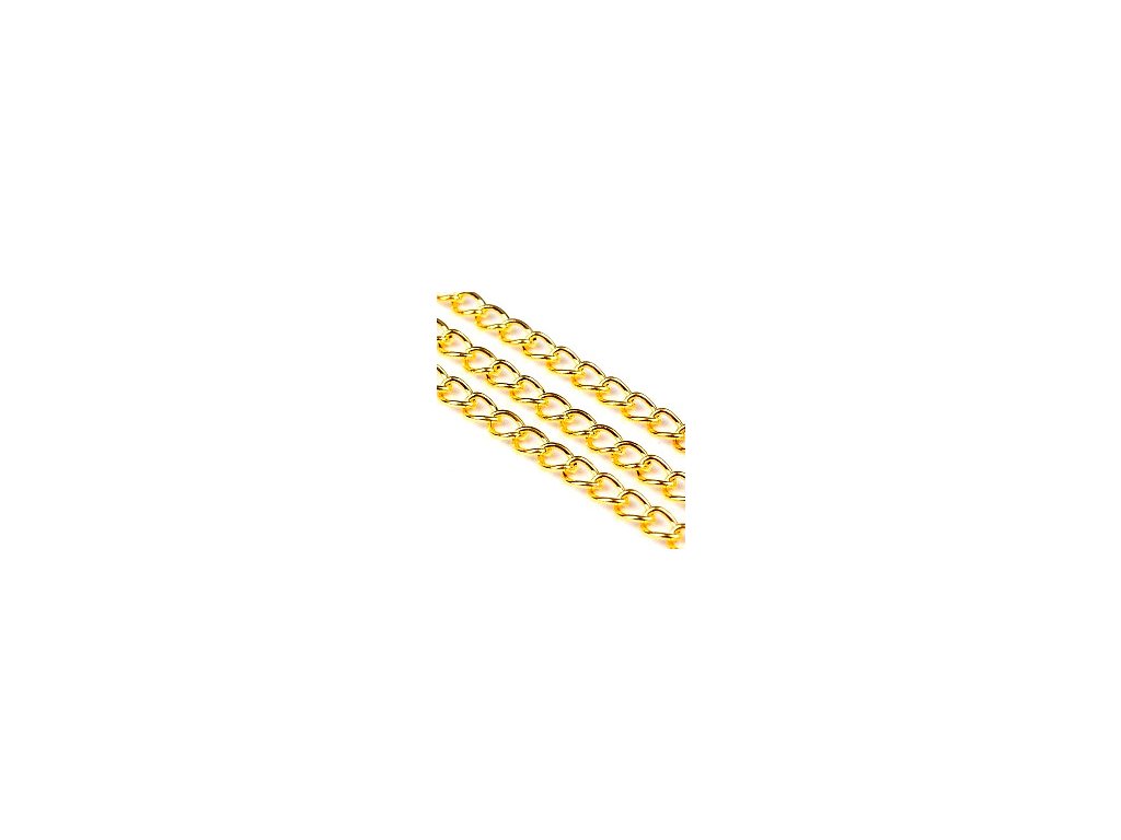 Chain 5x3.5x0.8 mm, gold color