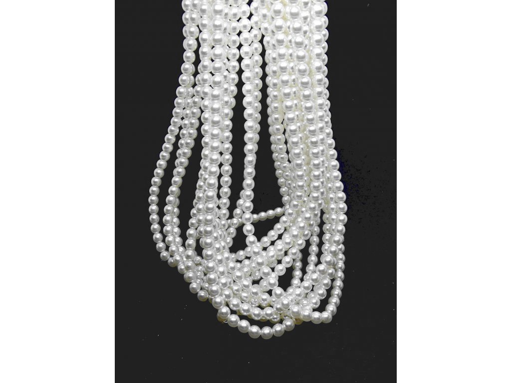 Wax-coated glass pearls 5 mm, color 70401