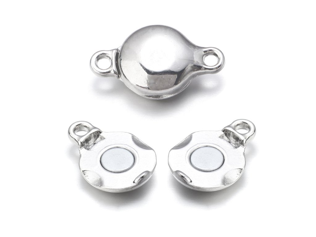 Magnetic clasp 13x20x11, platinum color