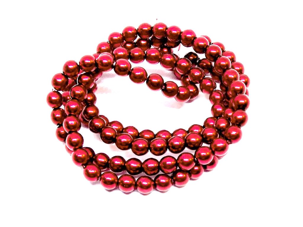 Wax-coated glass pearls 4 mm, color 70499