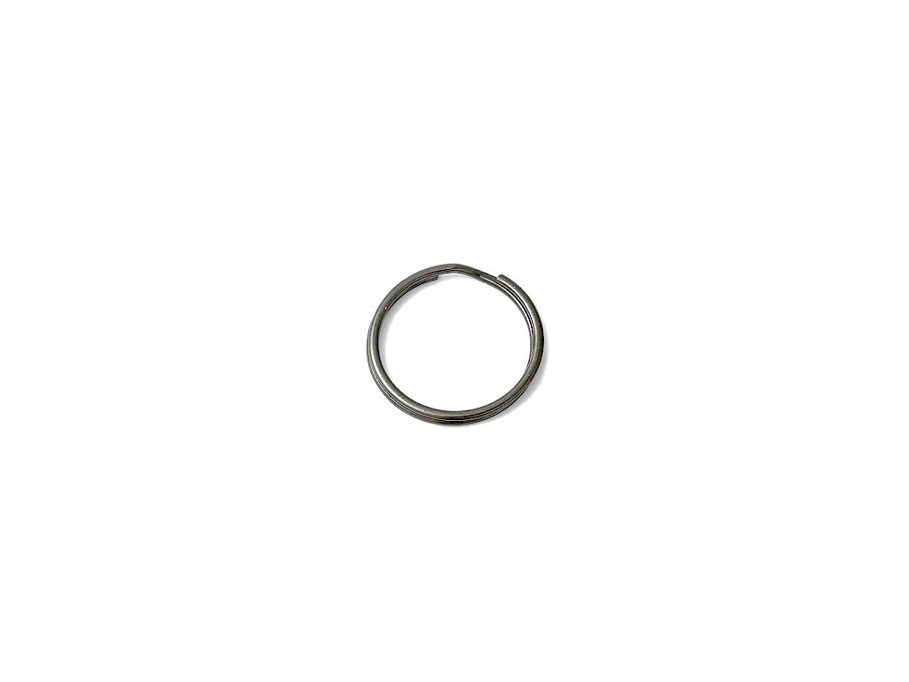Double jump ring, 5×0.6 mm, hematite color