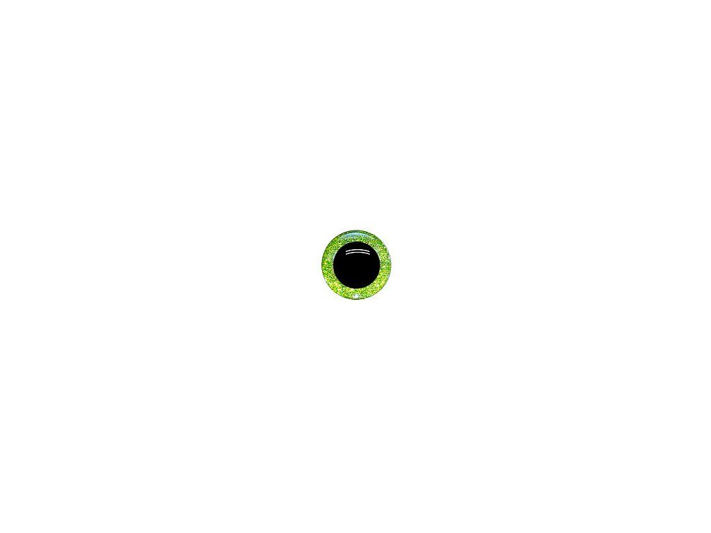 Safety eyes with glitter 14mm, color 02 green
