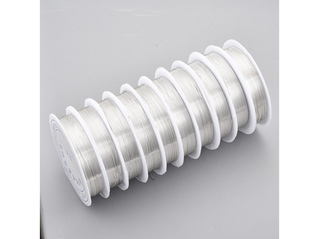 Copper wire 0.8 mm, platinum color (coil approx. 3 m)