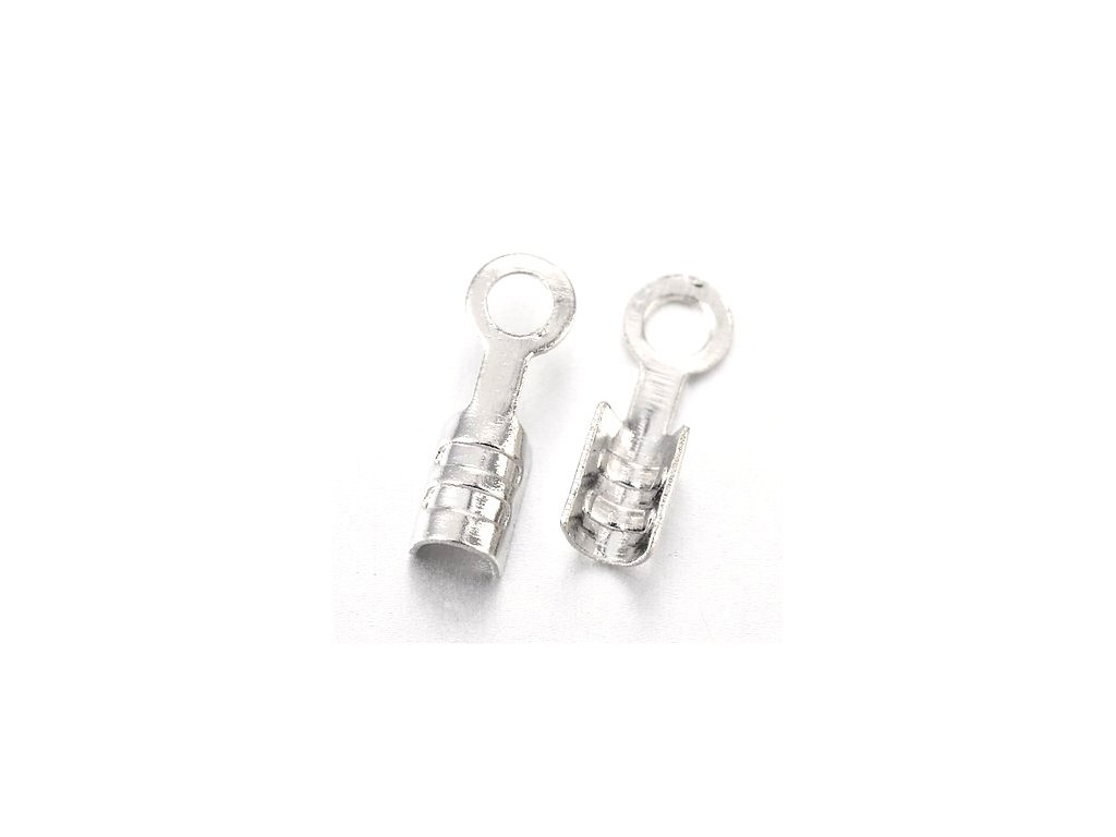 End cap 7x2 mm, platinum color