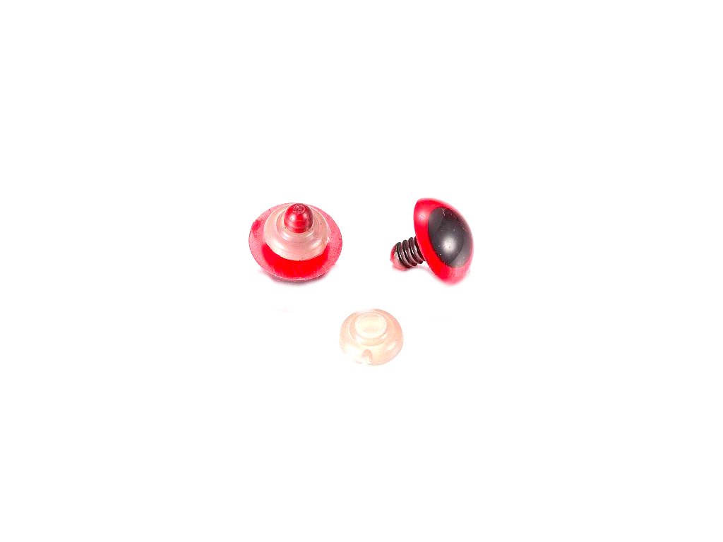 Safety eyes, 10mm, color red