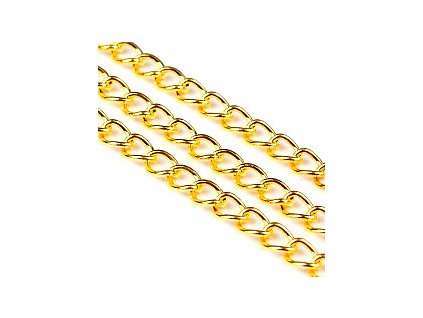 Chain 5x3.5x0.8 mm, gold color