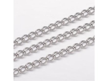 Řetízek 5x3,5x0,8 mm, ocel 304