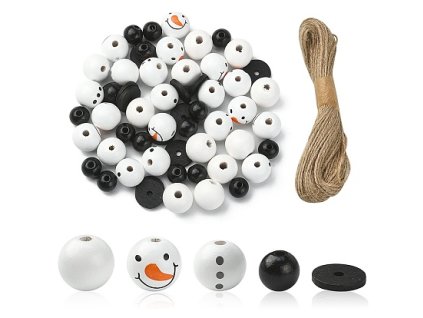 Wooden set - snowman