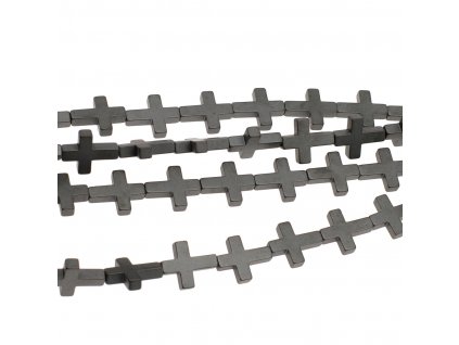 Hematit, krížik 14x17 mm